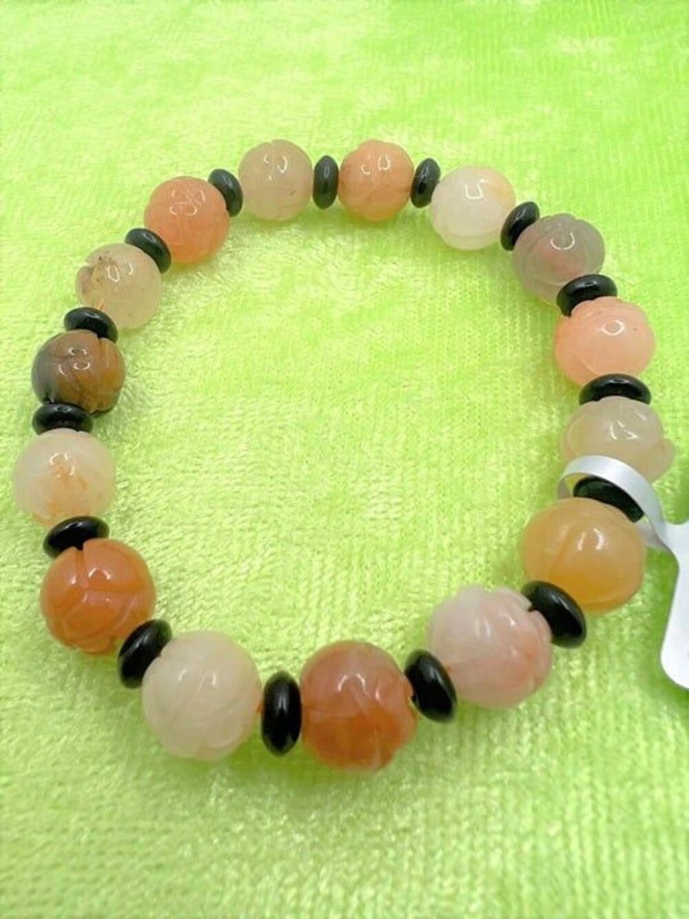 Jade Lotus Flower Bracelet